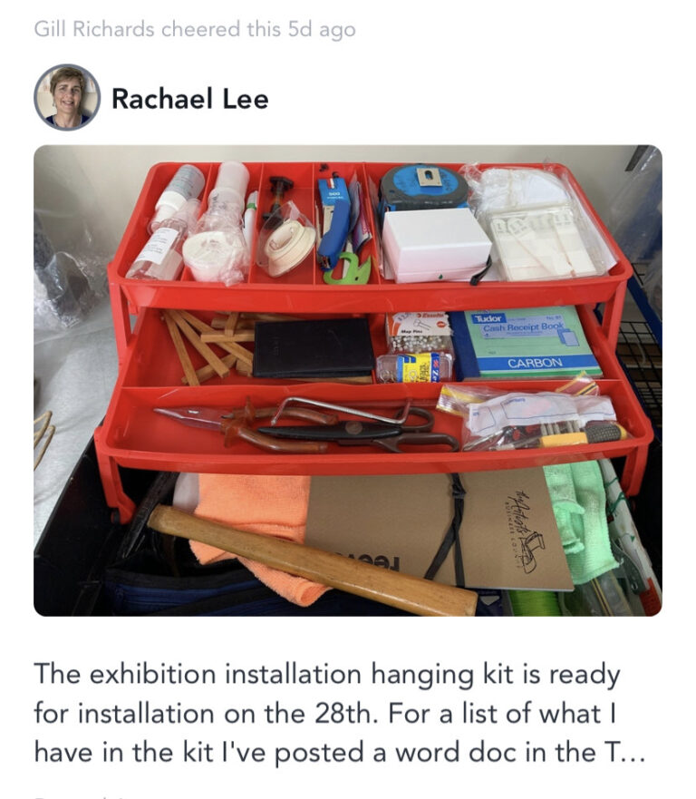 Hanging Kit by the very organised Rachael Lee