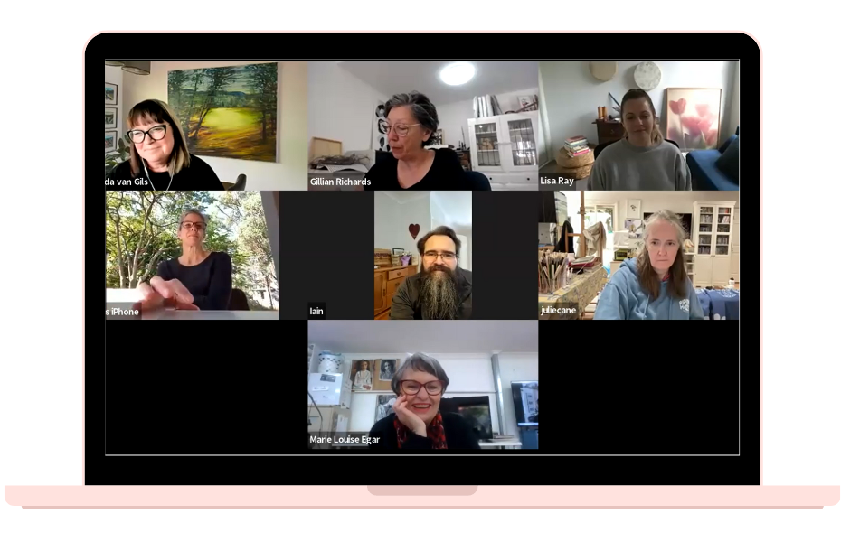 Group Coaching Artists on Zoom