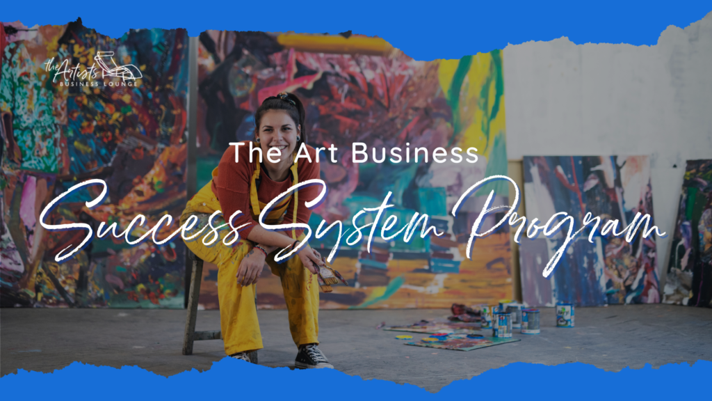 Art Business Success System Program image woman artist in studio