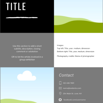 Exhibition Catalogue Template (2 sizes) - Image 7