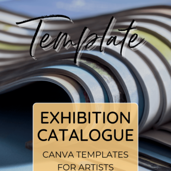 Exhibition Catalogue Canva Template for Artists