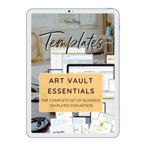 Set of art business documents by The Artists Business Lounge
